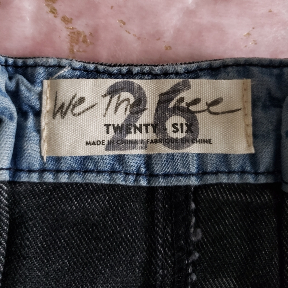 Free People Black Washed Denim Skirt - Picture 12 of 16